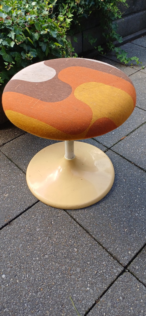 Vintage jaren 60 Joe Colombo space age krukje kaptafelstoel