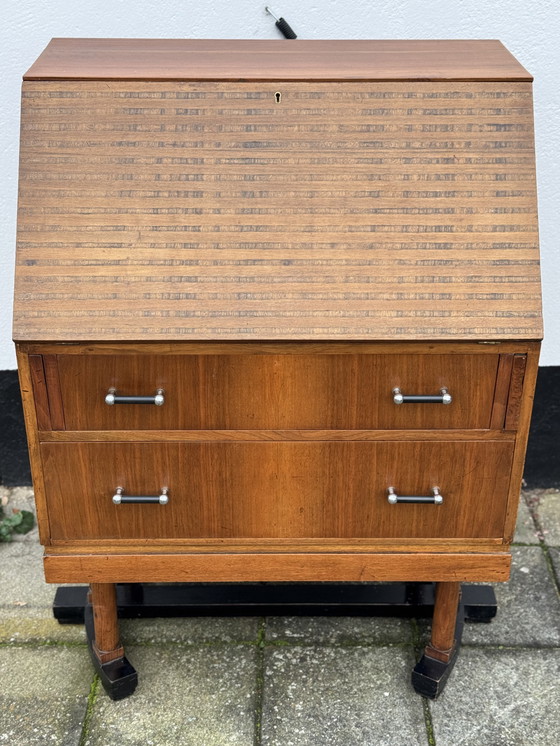 Image 1 of Vintage Art Deco Secretary Desk