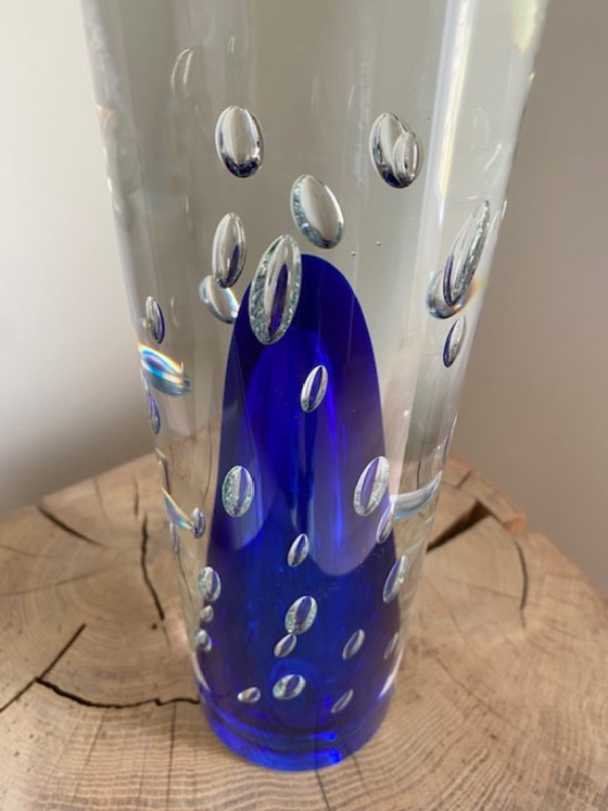 Jan Beranek Czech Republic 1970s Stunning Heavy Sommerso Vase – Jan Beranek Glassworks, Glass (photo 4 of 5)