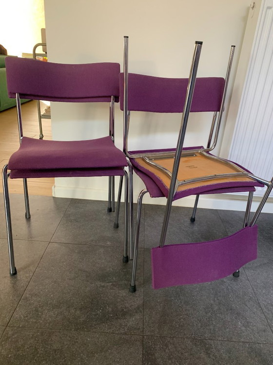 6 sedie Lammhults viola per il campus – Sedie da pranzo, Textile (photo 5 of 14)