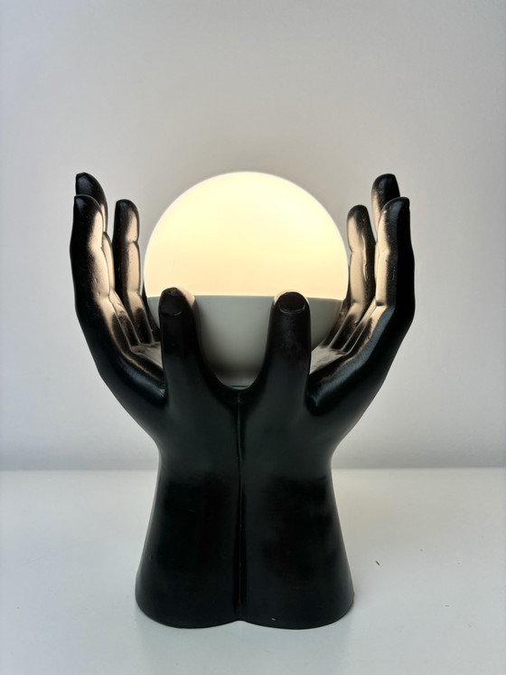 Image 1 of Art Deco Hands Table Lamp