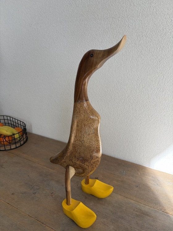 Anatra in Legno Fatta a Mano – Oggetti decorativi – 43 cm (photo 4 of 10)