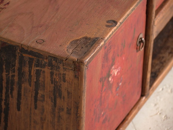 Antiker rot lackierter Unterschrank aus Ulmenholz – China, circa 1900 – Sideboard, Iron (photo 28 of 40)
