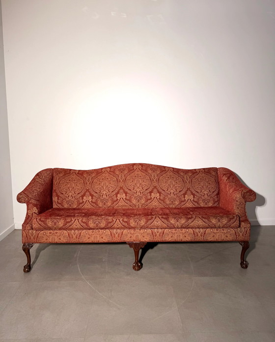 Antikes Chippendale Sofa mit Klauen- und Kugelfüßen (photo 5 of 8)