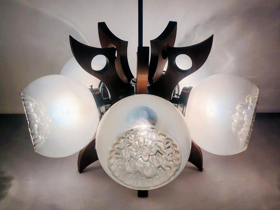 Image 1 of Space Age Sputnik Futurist Ceiling Light