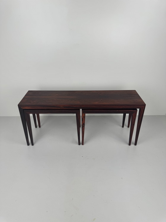 Image 1 of Tavolini impilabili in palissandro, Severin Hansen, Danimarca, anni '60