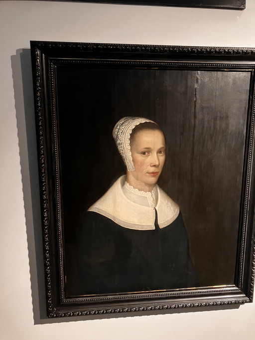 Antiek Schilderij Uit 1640 Op Houtpaneel