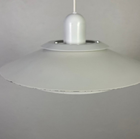 Vintage Danish Scale Lamp: In the style of Louis Poulsen, Pendant lamps, Aluminium, White (photo 6 of 10)
