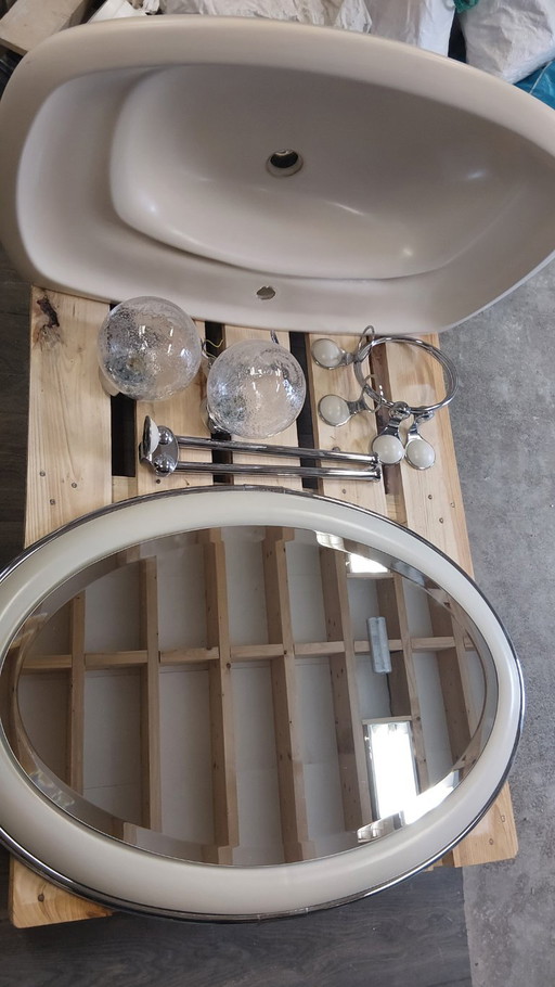 Set de Salle de Bain Vintage Luigi Colani – Villeroy & Boch / KEUCO – Jasmin – Années 70