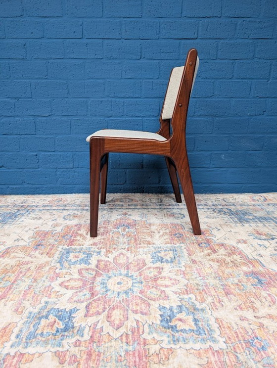 Image 1 of 6x Vintage eetkamerstoelen, Erik Buch voor Anderstrup Møbelfabrik, jaren 60