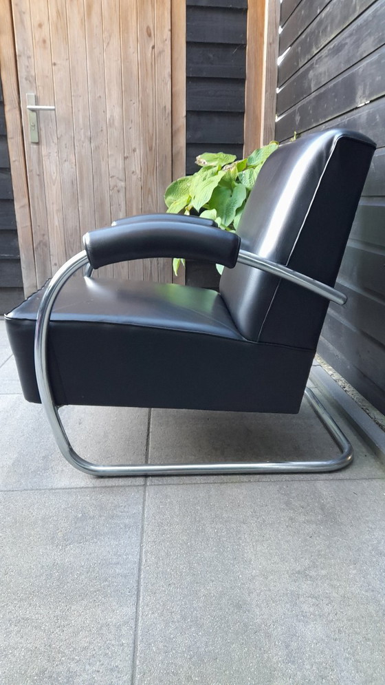 Vintage Buisframe Fautuil – Fauteuils, Skai (photo 3 of 10)