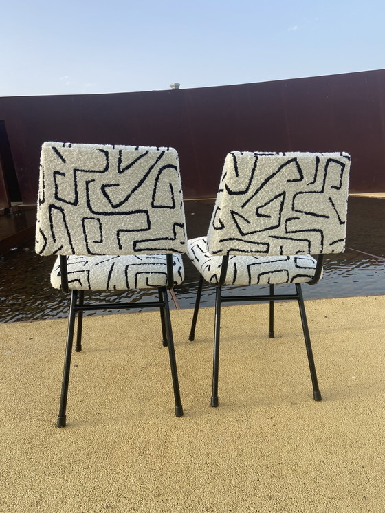 Image 1 of Paar gerestaureerde stoelen uit de jaren 50