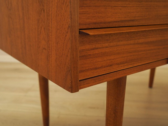 Image 1 of Teakholz-Schreibtisch, dänisches Design, 1970er Jahre, hergestellt in Dänemark