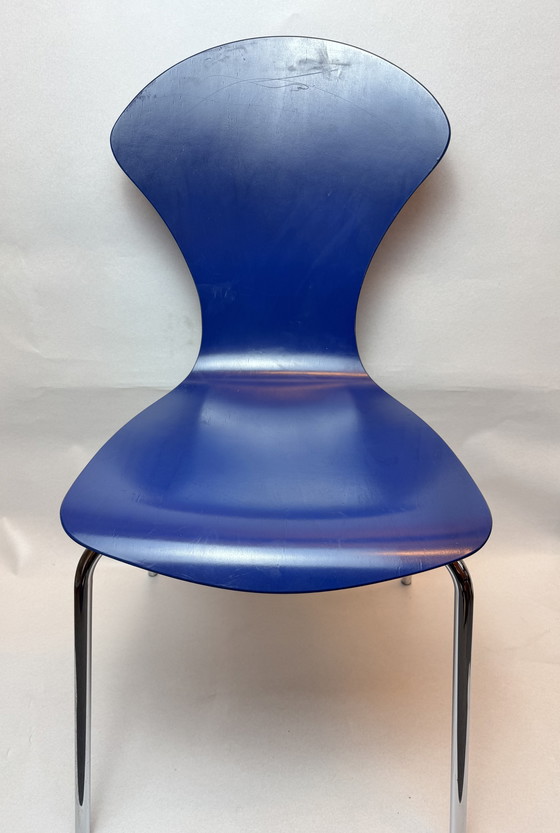 Image 1 of Set of 2 original Arne Jacobsen "Mosquito Chairs" model 3105 for Fritz Hansen (2003)