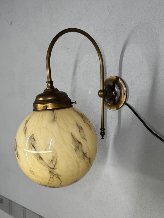 Image 1 of Suggestiva lampada da parete vintage marmorizzata di AGI Verlichting (Almelo)