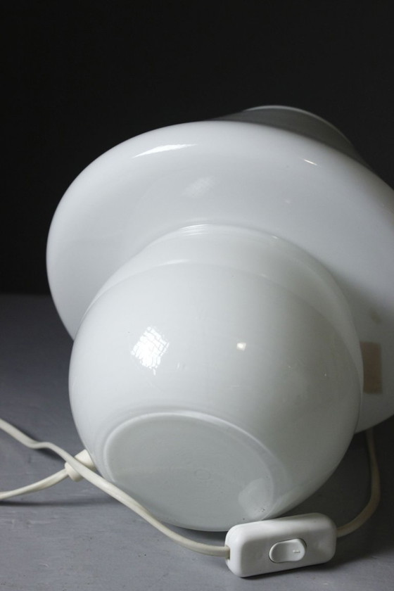 Lampada d'ambiente a fungo, vetro opalino di Murano, design anni '80 – Lampade da tavolo (photo 7 of 7)