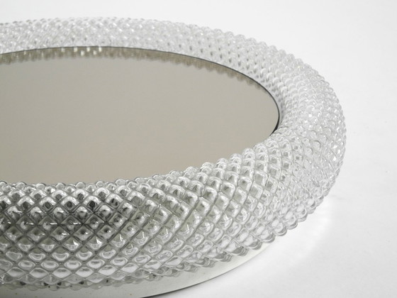 Image 1 of Stunning 1960s illuminated Limburg crystal glass wall mirror