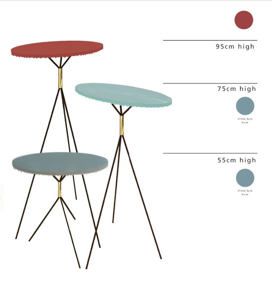 Image 1 of Ndebele Nomadic Table by Melchior van Dansik, "Dont Look Now"