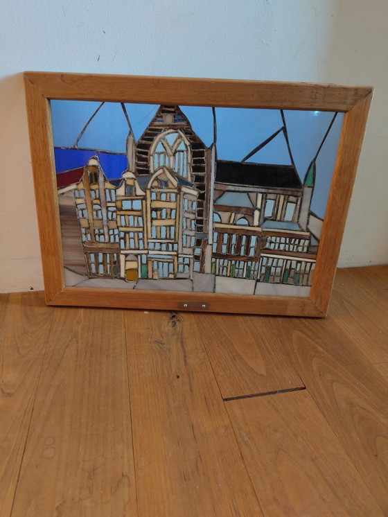 Image 1 of T.T. (Tjerk) Stolte - Vidrieras - Decoración de ventanas AMSTERDAM (90) "Nieuwe Kerk / Nieuwezijds Voorburgwal"