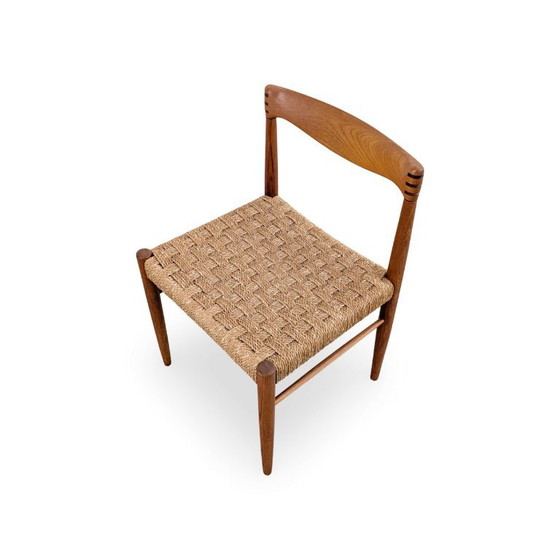 Set of 8 Original HW Klein Vintage Bramin Design Chairs mcm 1960, Side chairs, Wood, Beige (photo 7 of 9)