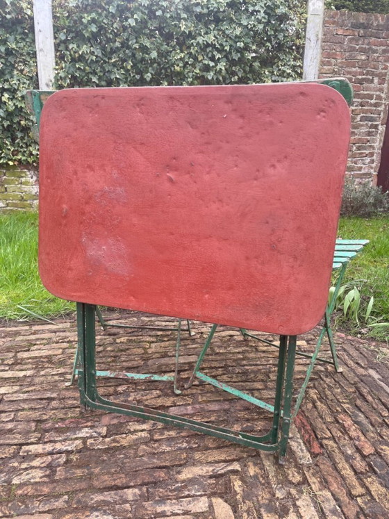 Image 1 of Folding table Garden table French antique