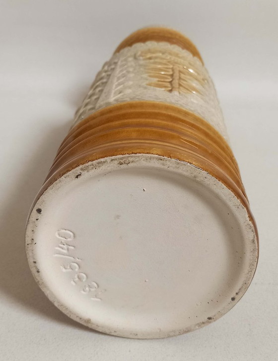 Image 1 of West-Duitse keramische vaas 70s Hoogte 50 cm