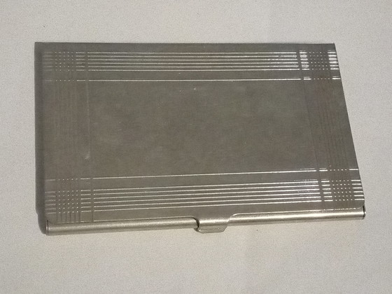 Image 1 of Vintage silver metal cigarette holder