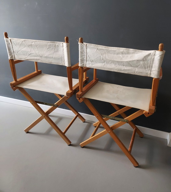 Image 1 of 2 Stuks Vintage Regiseursstoelen Jaren 70