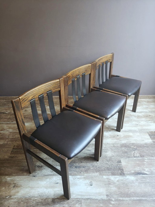 Vintage Brutalist Dining Chairs
