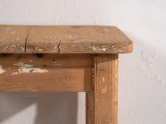 Comodino vintage in legno di pino, Europa centrale, circa 1930, Tavolini, Marrone, Rustic (foto 19 di 19)