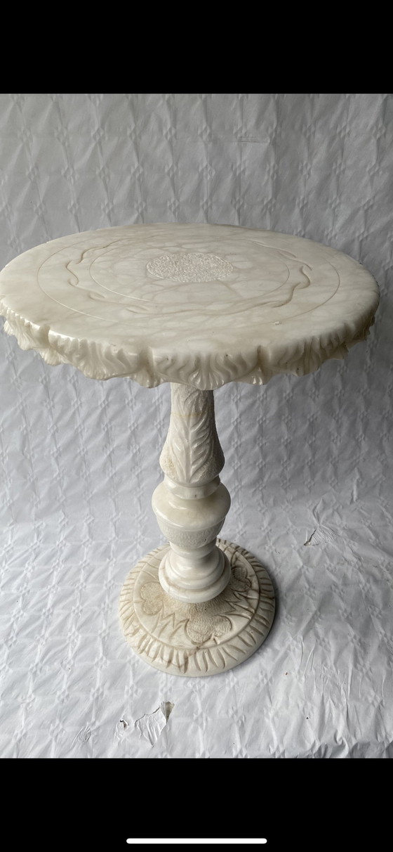 Image 1 of Marmeren Vintage Bijzettafel