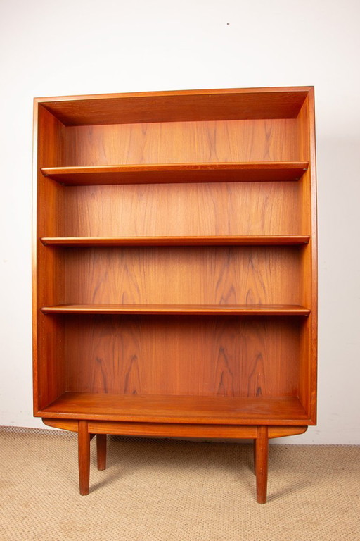 Teak bookcase, shelf, Danish by Borge Mogensen for Soborg Mobelfabrik 1960.