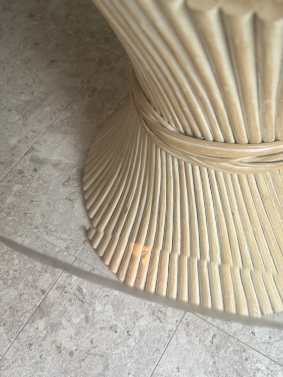 Image 1 of Sheaf of wheat dining table dia 105cm Vivai del Sud Crespi