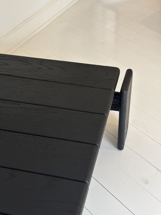 Image 1 of Black wooden coffee table - sleek and robust design
