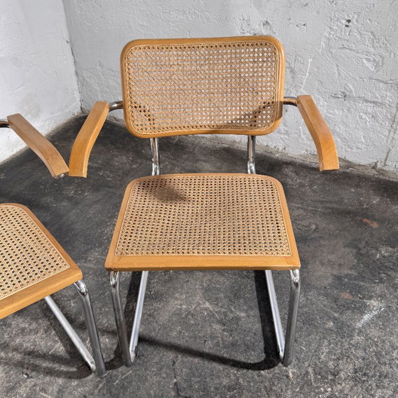 Sillones de caña estilo Cesca de Marcel Breuer, juego de 4, años 90 – Sillas de comedor, Chrome (photo 16 of 16)