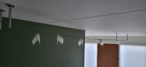 Design Deckenleuchten 8 Spots an Spannseil – plafondlampen, Metal, Plastic