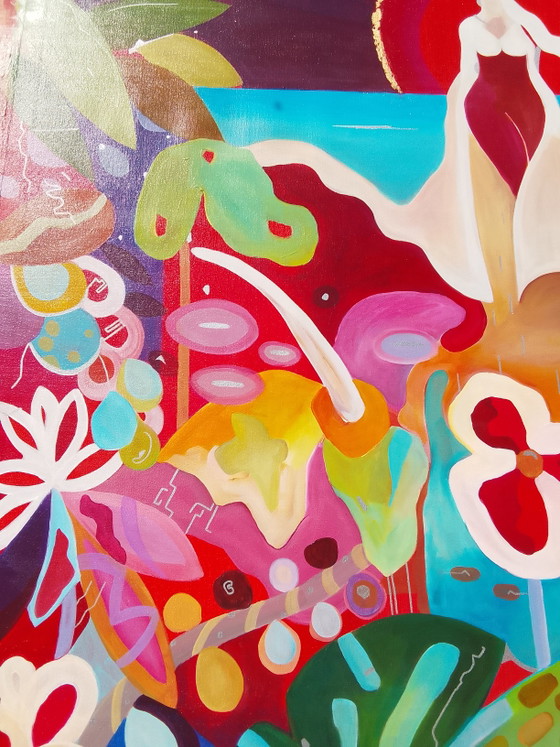 Acrylic painting #Bloom 70x140cm – joart, Paintings & Drawings, Canvas (photo 15 of 15)