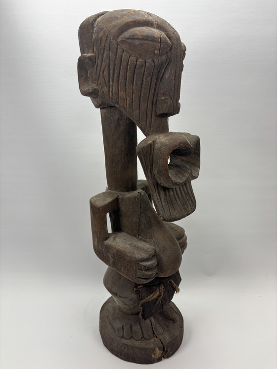 Image 1 of Estatua de Songye Nkisi – República Democrática del Congo – Auténtica pieza de arte tribal (60 cm)