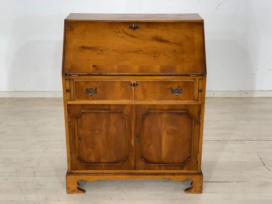 Image 1 of Secrétaire de style colonial armoire à écrire armoire de salon vintage