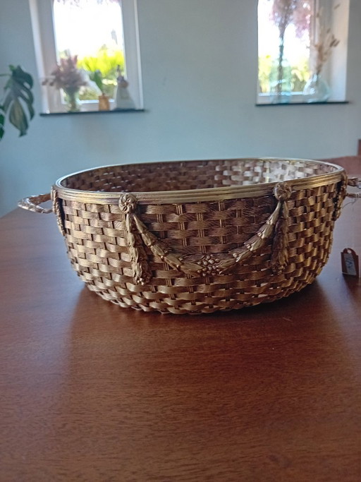 Corbeille en laiton tressé – decoratieve objecten, Brass (photo 2 of 8)