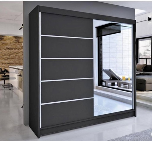 armoire neuve à miroir coulissant