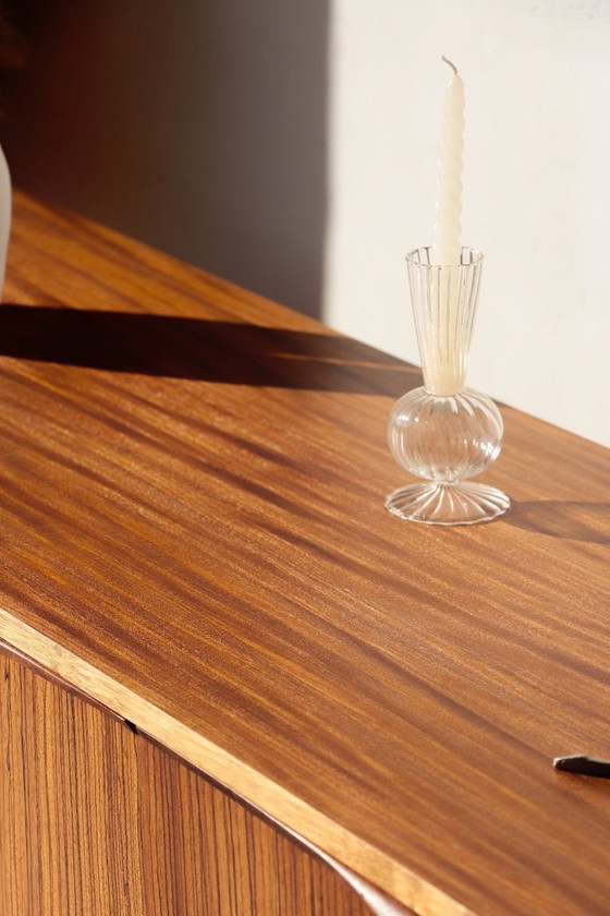 Image 1 of Credenza vintage in teak e zebrano – Elliots of Newbury, anni '60