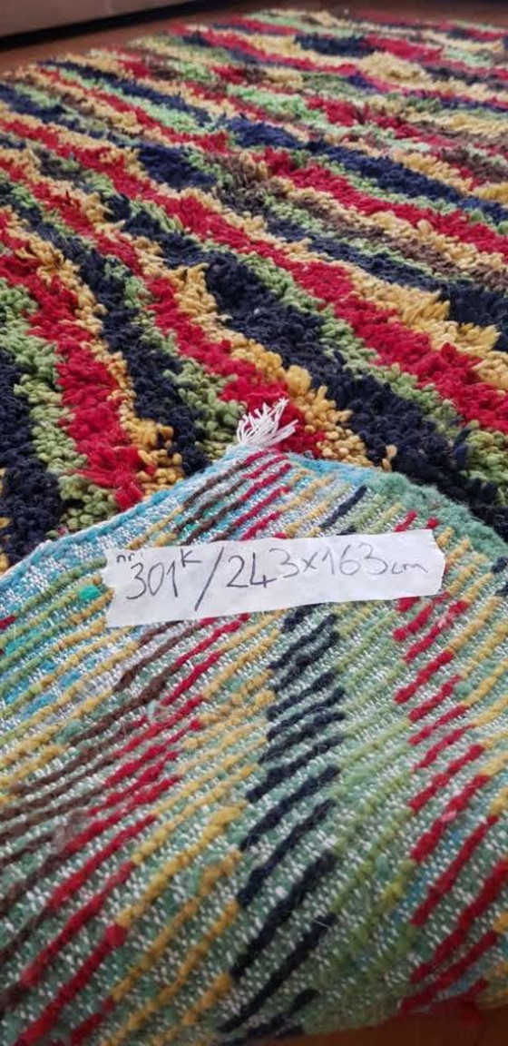 Image 1 of Hand-knotted Berber rug wool 243x163cm