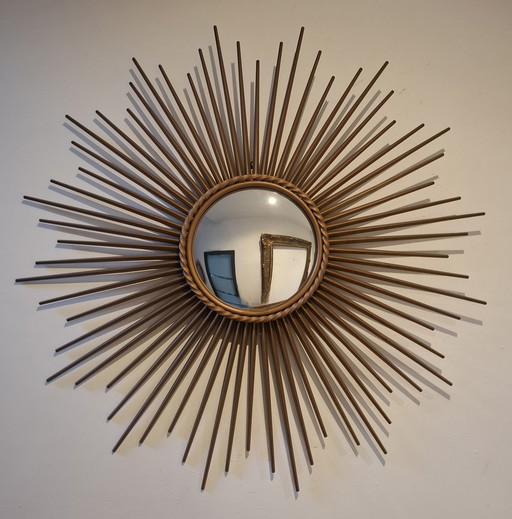 70cm sun mirror, Chaty Vallauris brand, signed from 1960.