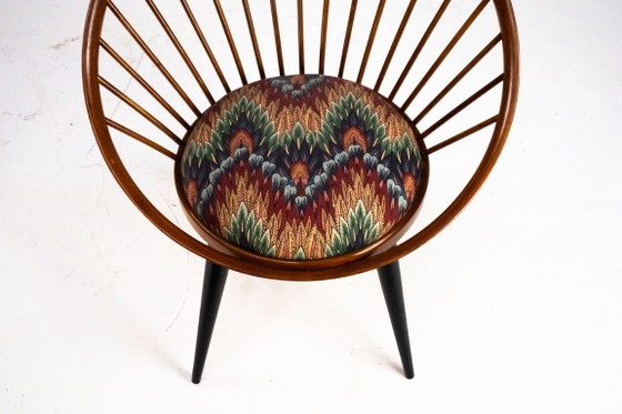 Image 1 of Pair of Yngve Ekström Circle Chairs for Swedese, Sweden 1950s – Original Upholstery