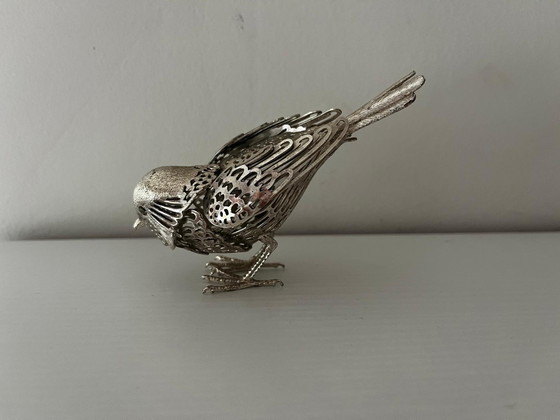 Image 1 of Pájaro calado bañado en plata de Christofle