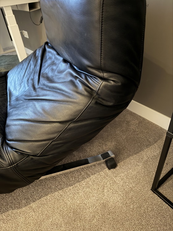 Image 1 of Sillón de diseño diván Jens Juul Eilersen de cuero negro