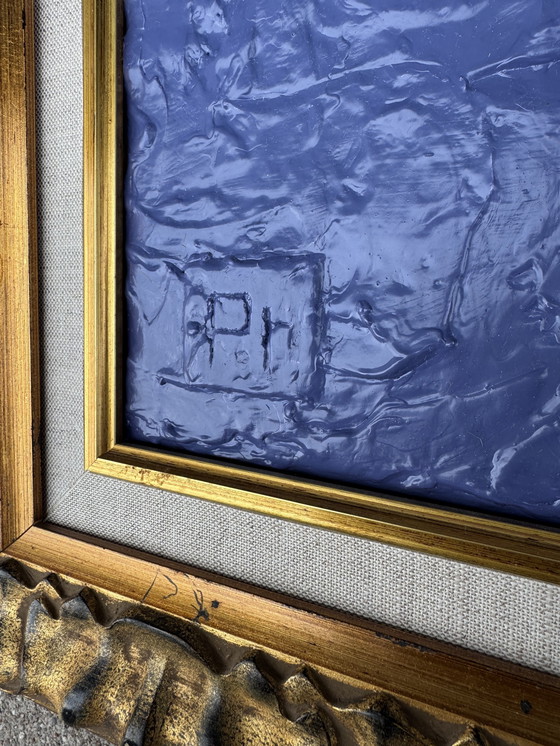 Image 1 of Modernist oil painting on canvas