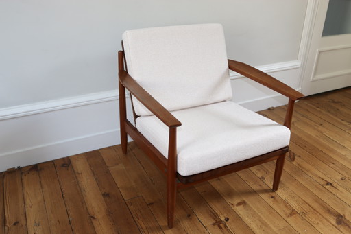 Scandinavian Vintage Teak Armchair, 1960
