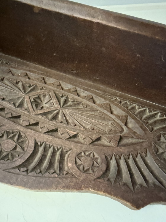 Image 1 of Vintage wooden wall shelf